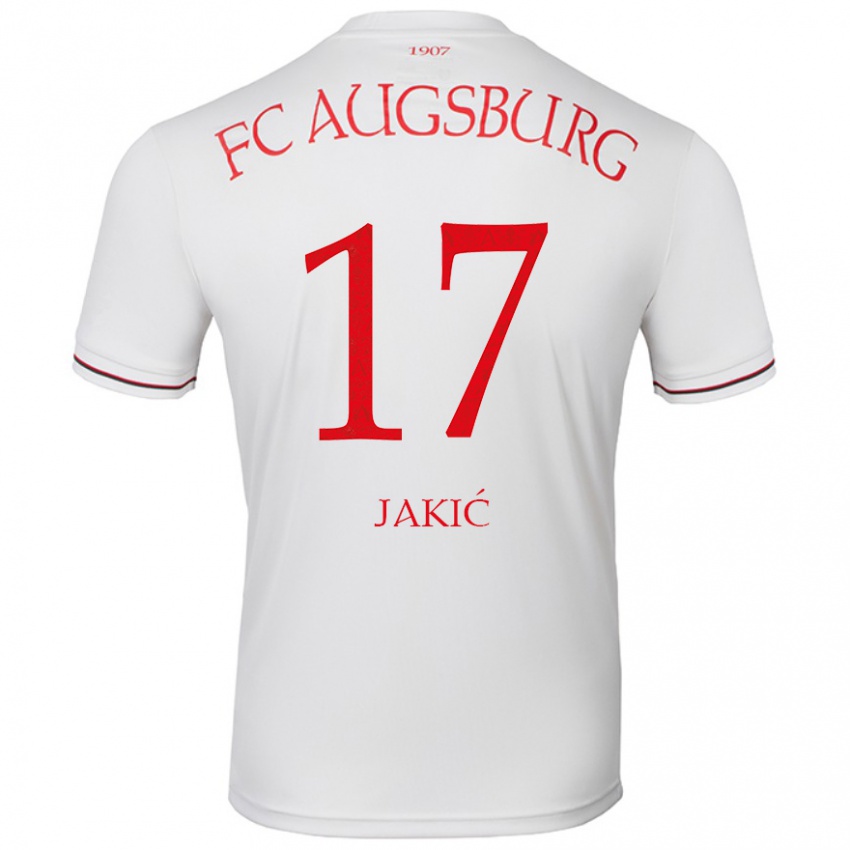 Niño Camiseta Kristijan Jakic #17 Blanco 1ª Equipación 2024/25 La Camisa