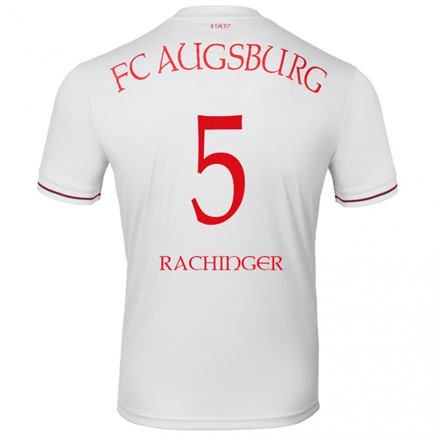 Niño Camiseta Lorenz Rachinger #5 Blanco 1ª Equipación 2024/25 La Camisa