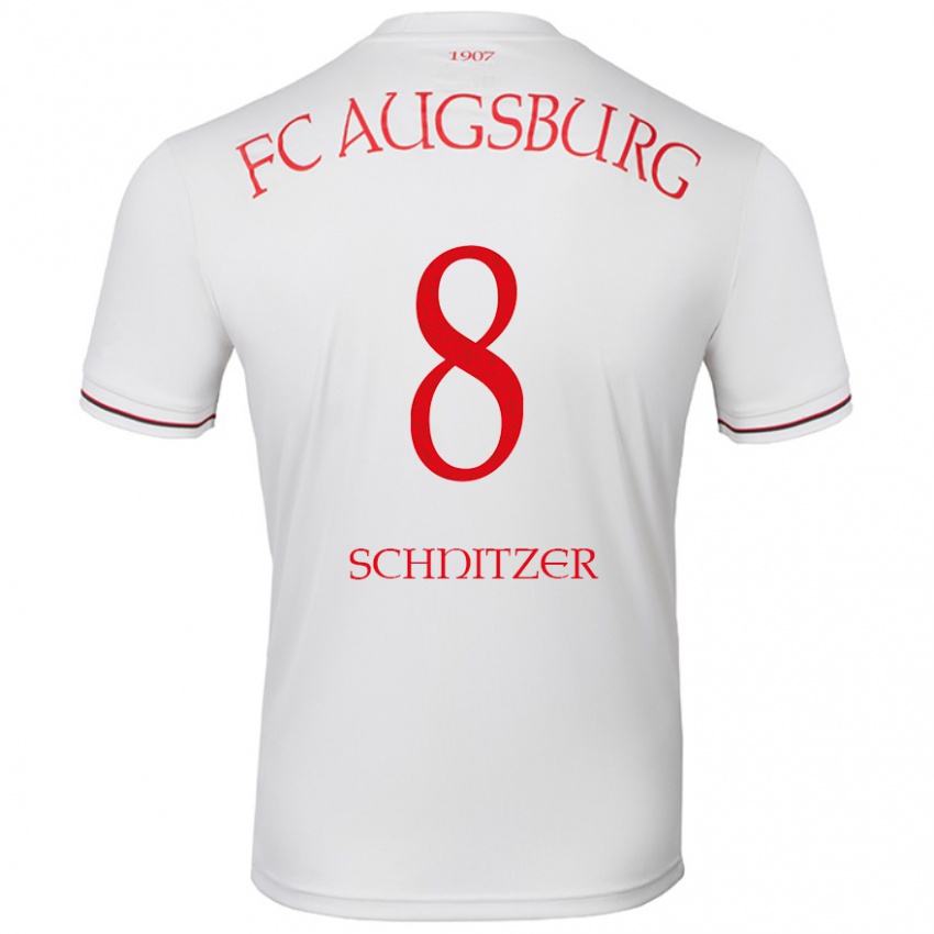 Niño Camiseta Tim Schnitzer #8 Blanco 1ª Equipación 2024/25 La Camisa