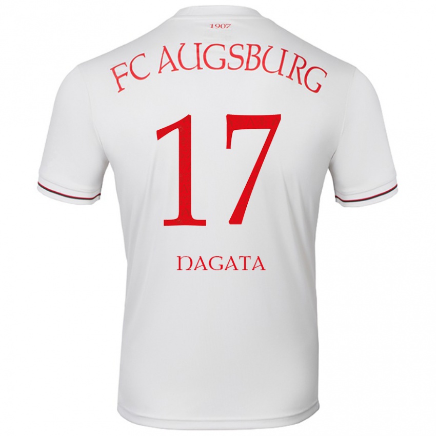 Niño Camiseta Ryoji Nagata #17 Blanco 1ª Equipación 2024/25 La Camisa