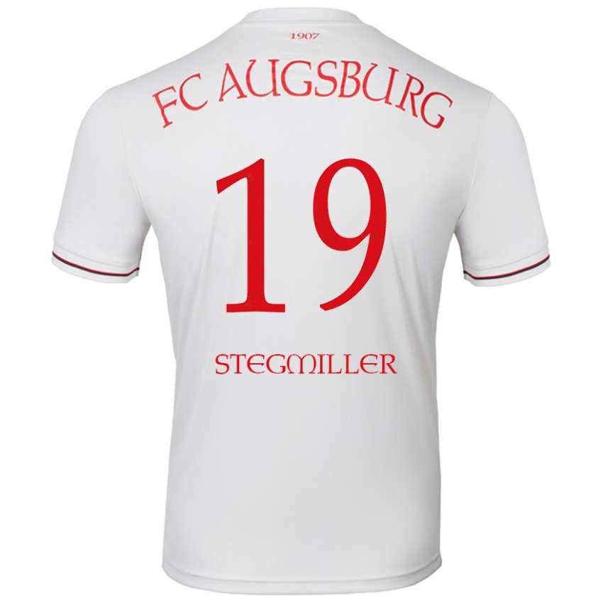 Niño Camiseta Louis Stegmiller #19 Blanco 1ª Equipación 2024/25 La Camisa