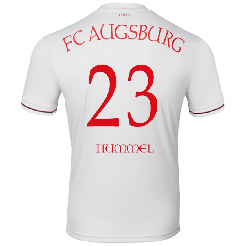 Niño Camiseta Niklas Hummel #23 Blanco 1ª Equipación 2024/25 La Camisa