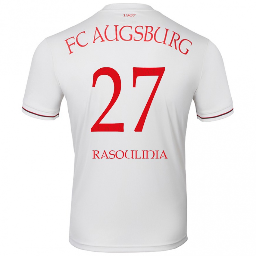 Niño Camiseta Nick Rasoulinia #27 Blanco 1ª Equipación 2024/25 La Camisa