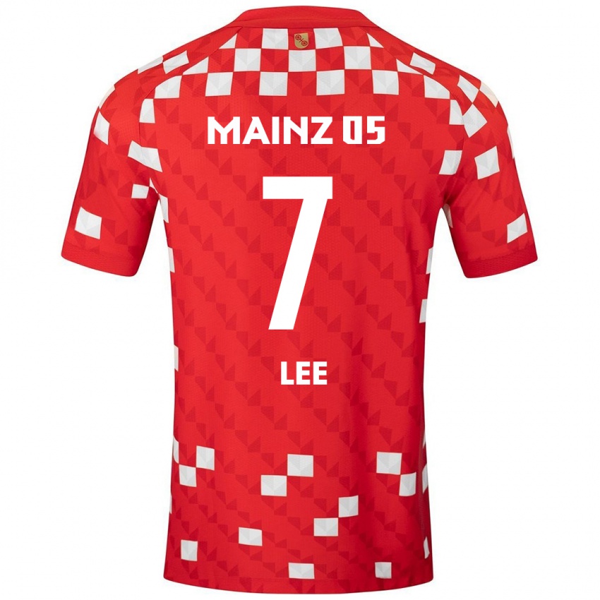 Niño Camiseta Jae-Sung Lee #7 Blanco Rojo 1ª Equipación 2024/25 La Camisa