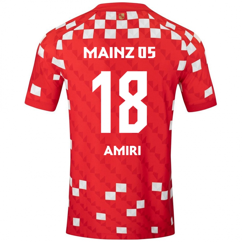 Niño Camiseta Nadiem Amiri #18 Blanco Rojo 1ª Equipación 2024/25 La Camisa