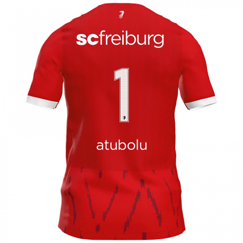 Niño Camiseta Noah Atubolu #1 Rojo 1ª Equipación 2024/25 La Camisa