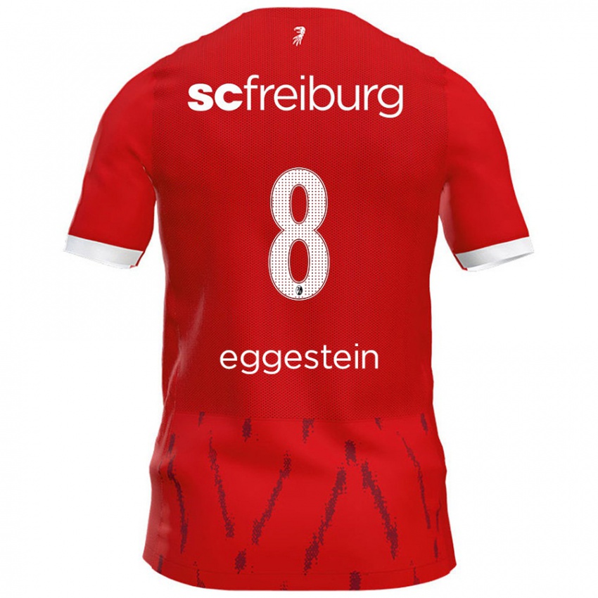 Niño Camiseta Maximilian Eggestein #8 Rojo 1ª Equipación 2024/25 La Camisa