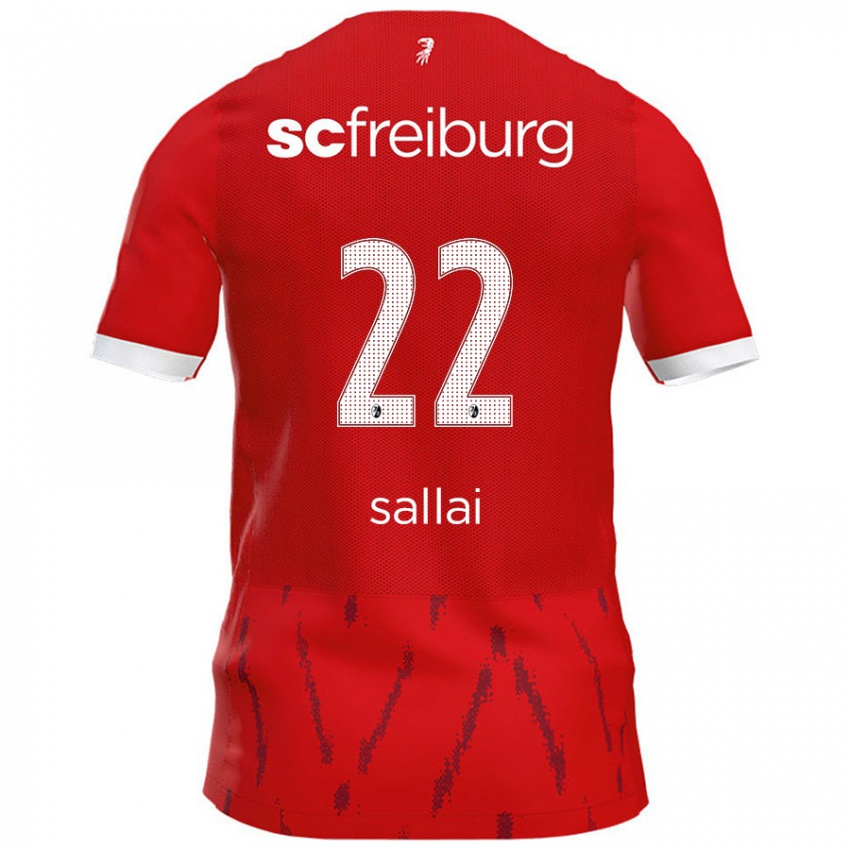 Niño Camiseta Roland Sallai #22 Rojo 1ª Equipación 2024/25 La Camisa