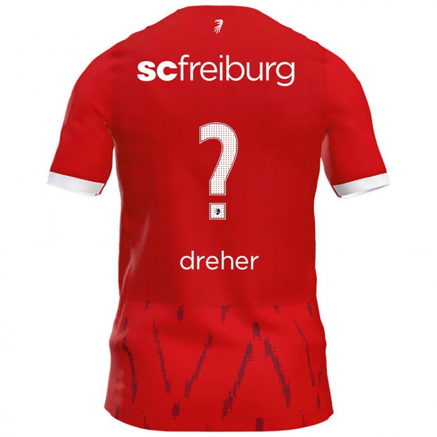 Niño Camiseta Cedric Dreher #0 Rojo 1ª Equipación 2024/25 La Camisa