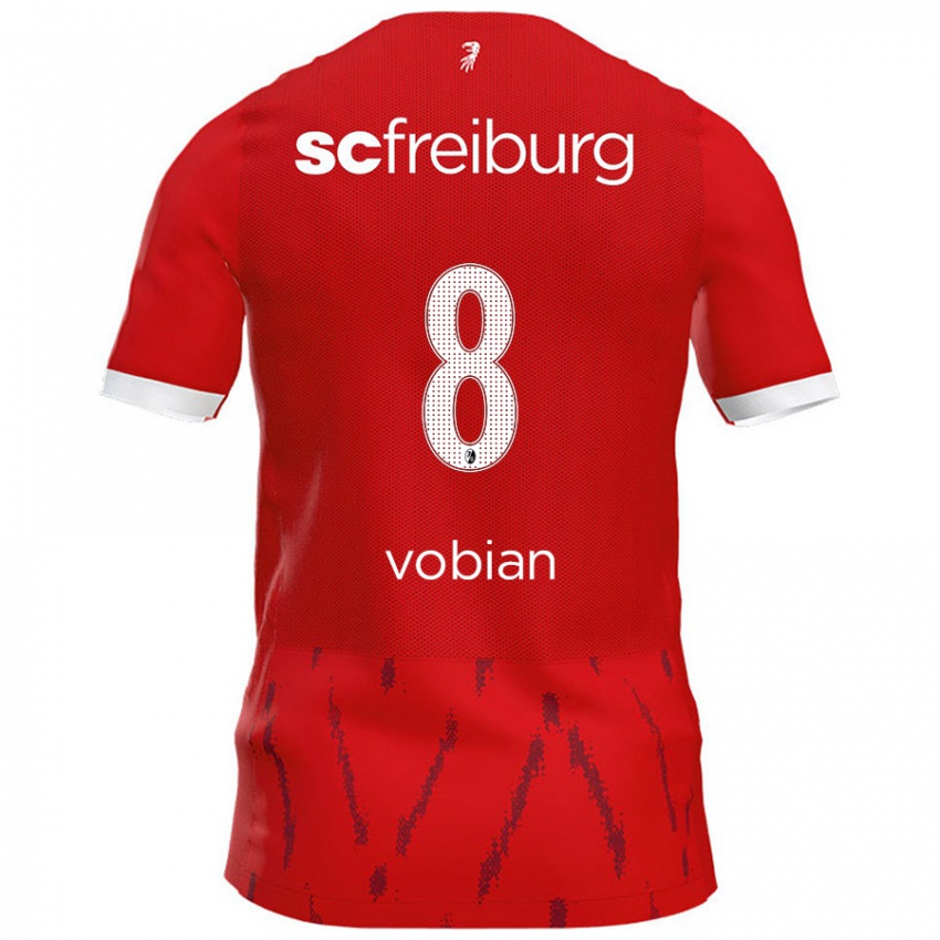 Niño Camiseta Selina Vobian #8 Rojo 1ª Equipación 2024/25 La Camisa