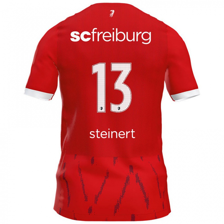 Niño Camiseta Judith Steinert #13 Rojo 1ª Equipación 2024/25 La Camisa