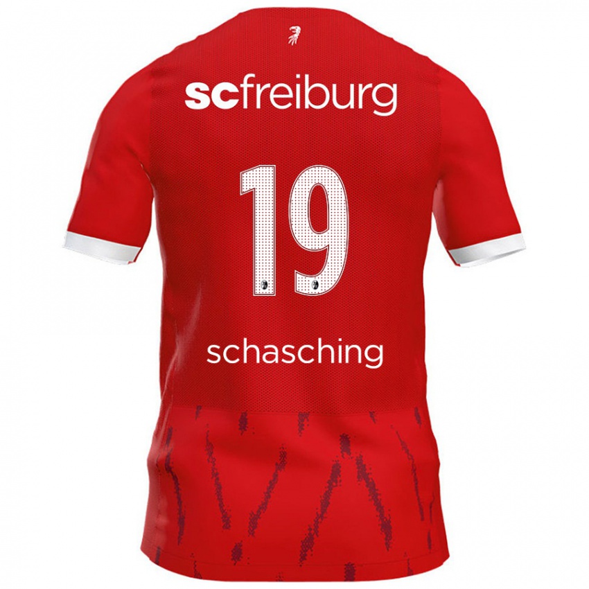 Niño Camiseta Annabel Schasching #19 Rojo 1ª Equipación 2024/25 La Camisa