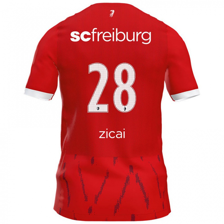 Niño Camiseta Cora Zicai #28 Rojo 1ª Equipación 2024/25 La Camisa