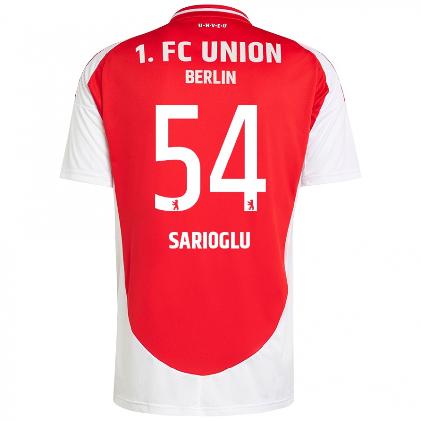 Niño Camiseta Defne Sarıoğlu #54 Rojo Blanco 1ª Equipación 2024/25 La Camisa