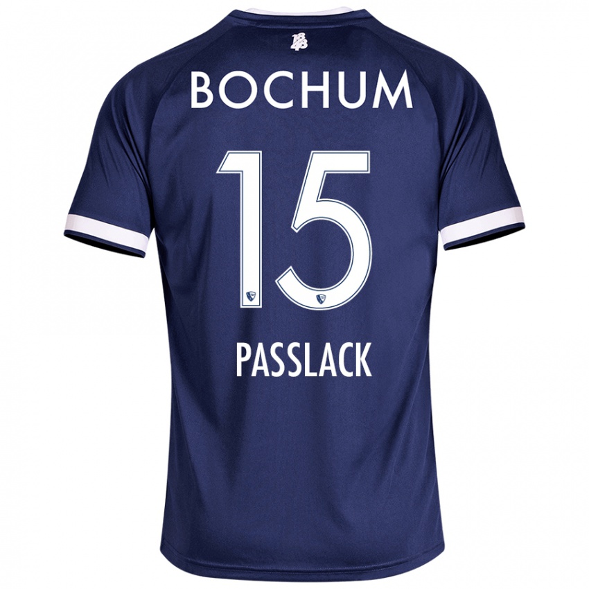 Niño Camiseta Felix Passlack #15 Azul Oscuro 1ª Equipación 2024/25 La Camisa