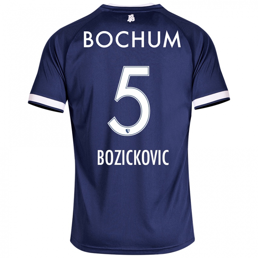 Niño Camiseta Niko Bozickovic #5 Azul Oscuro 1ª Equipación 2024/25 La Camisa