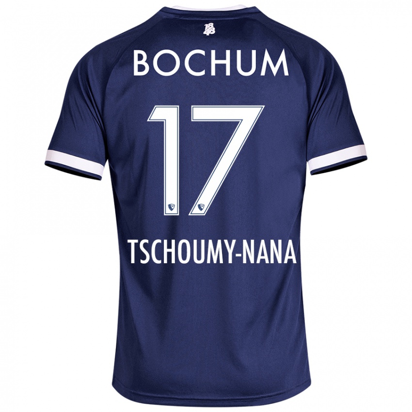 Niño Camiseta Daryl Tschoumy-Nana #17 Azul Oscuro 1ª Equipación 2024/25 La Camisa