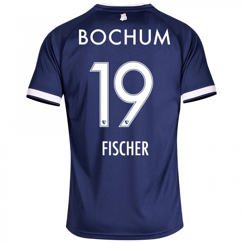 Niño Camiseta Desmond Fischer #19 Azul Oscuro 1ª Equipación 2024/25 La Camisa