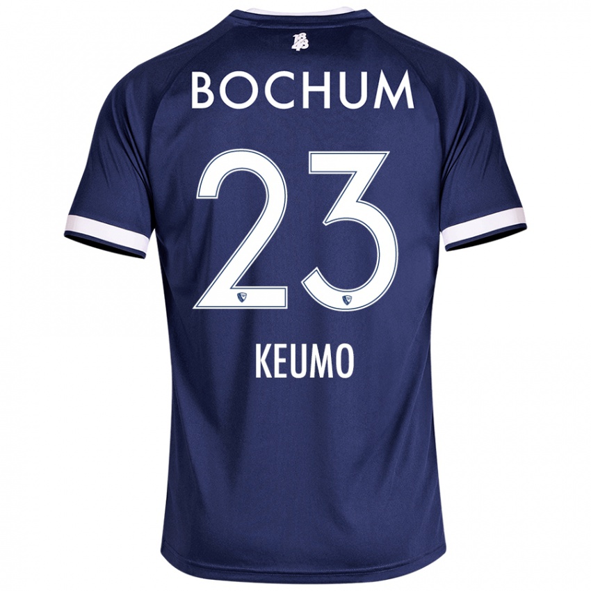 Niño Camiseta Owono-Darnell Keumo #23 Azul Oscuro 1ª Equipación 2024/25 La Camisa