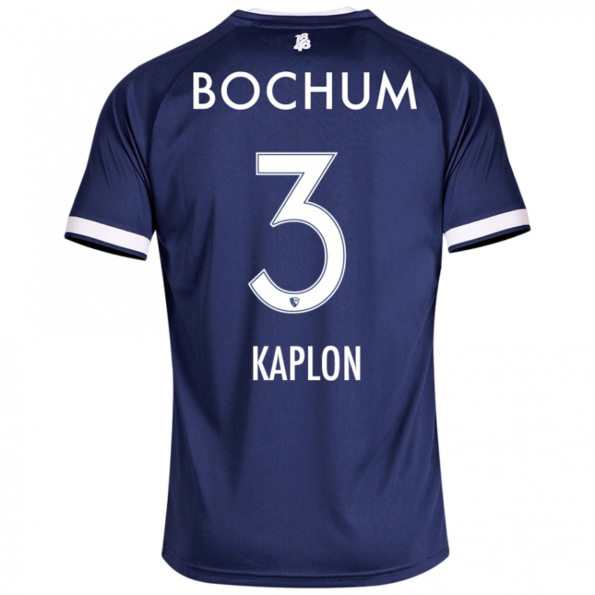 Niño Camiseta Frauke Kaplon #3 Azul Oscuro 1ª Equipación 2024/25 La Camisa