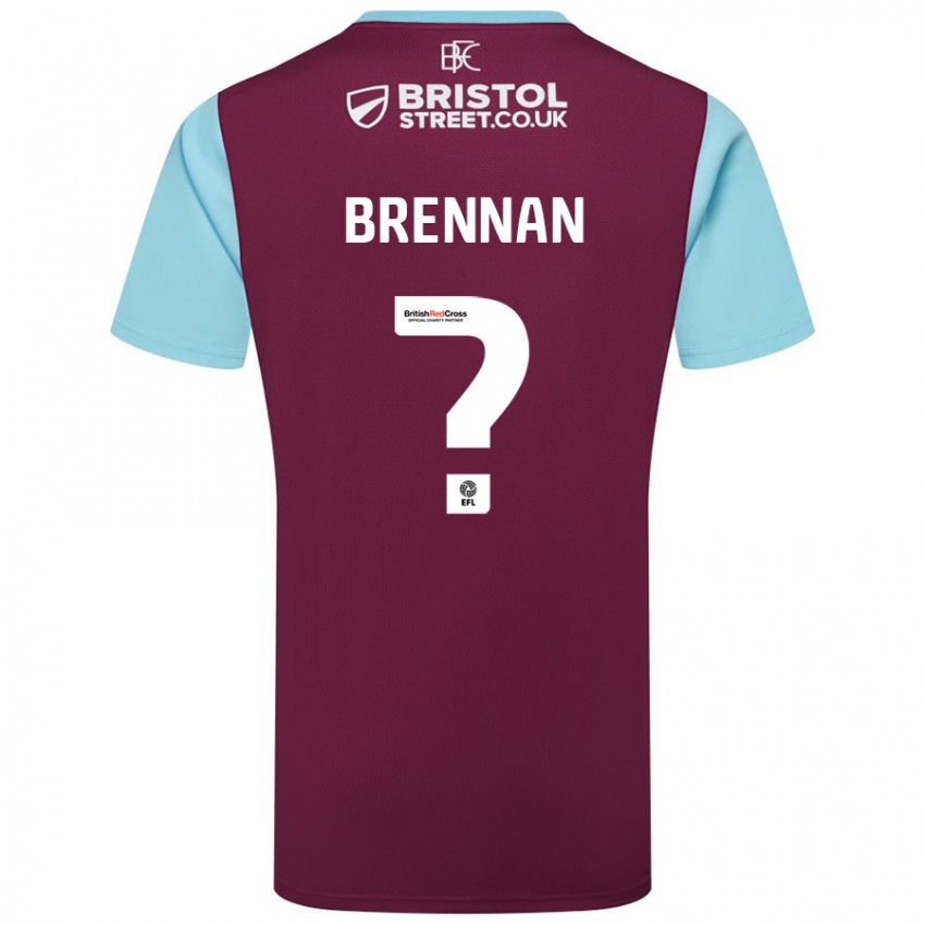 Niño Camiseta Corey Brennan #0 Borgoña Azul Cielo 1ª Equipación 2024/25 La Camisa