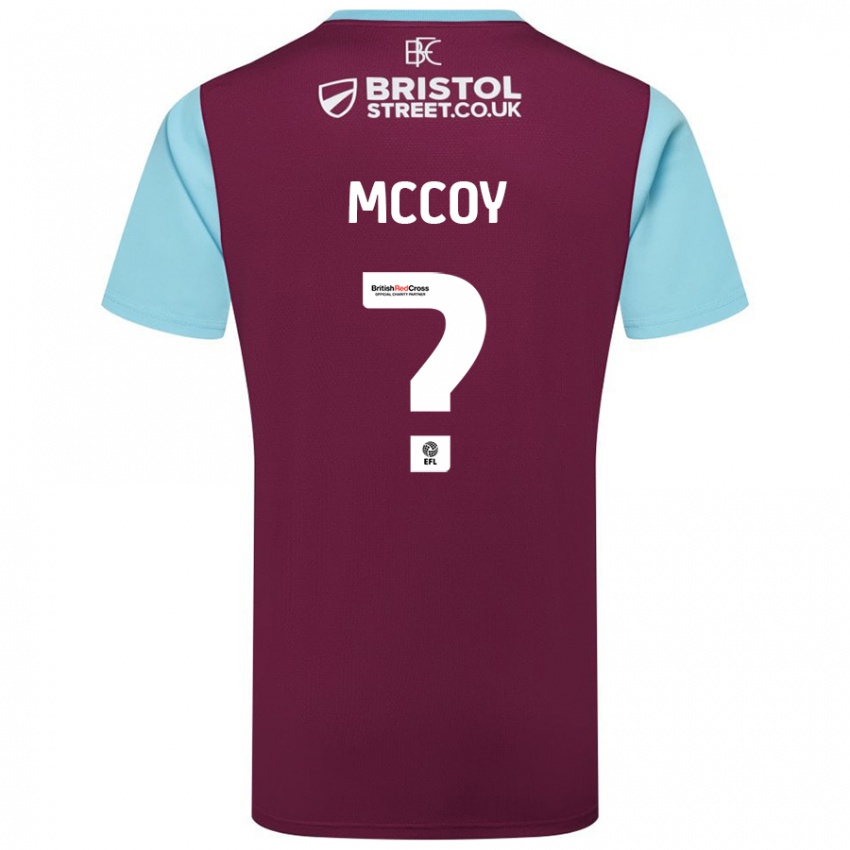 Niño Camiseta Adam Mccoy #0 Borgoña Azul Cielo 1ª Equipación 2024/25 La Camisa