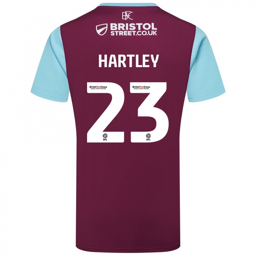 Niño Camiseta Naomi Hartley #23 Borgoña Azul Cielo 1ª Equipación 2024/25 La Camisa