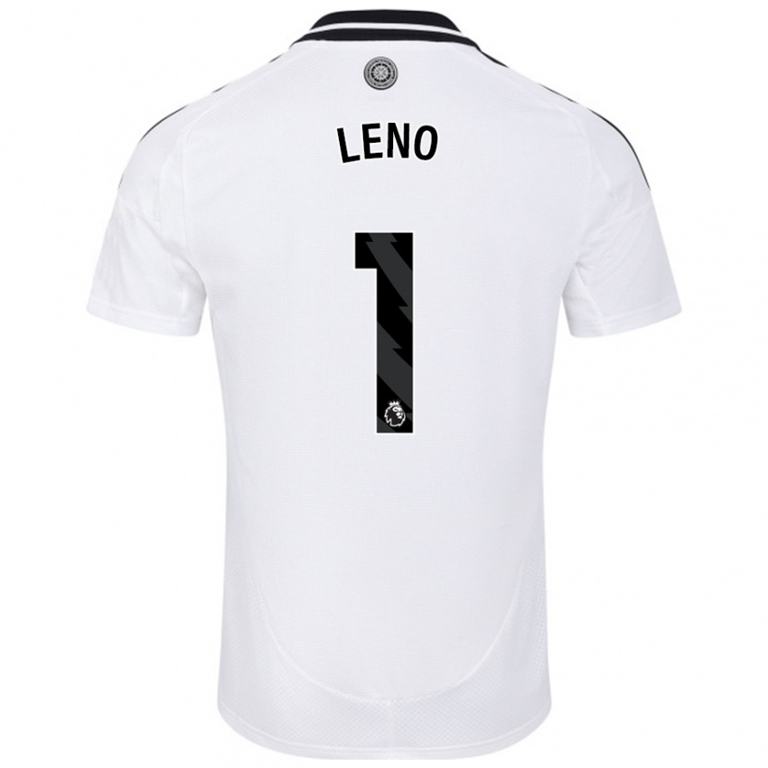 Niño Camiseta Bernd Leno #1 Blanco 1ª Equipación 2024/25 La Camisa