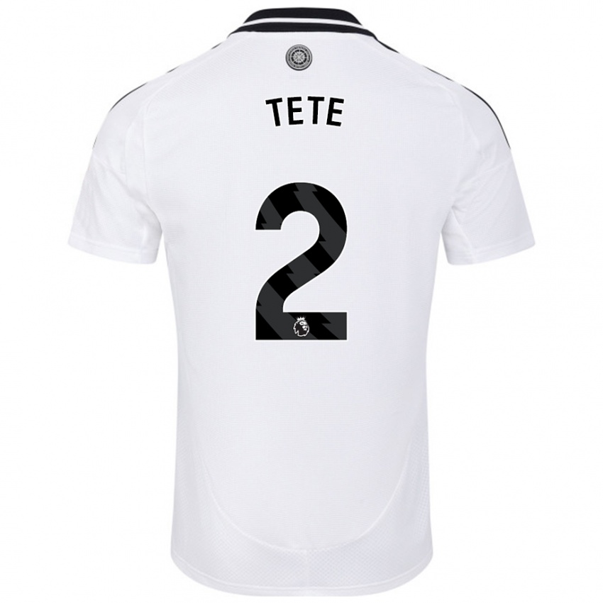 Niño Camiseta Kenny Tete #2 Blanco 1ª Equipación 2024/25 La Camisa