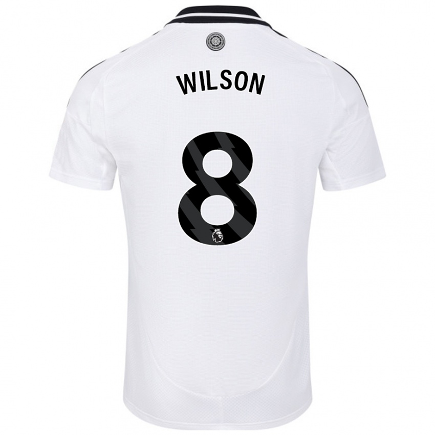 Niño Camiseta Harry Wilson #8 Blanco 1ª Equipación 2024/25 La Camisa