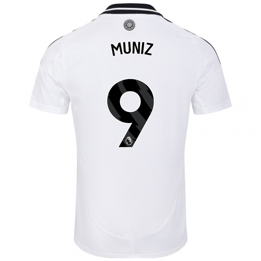 Niño Camiseta Rodrigo Muniz #9 Blanco 1ª Equipación 2024/25 La Camisa