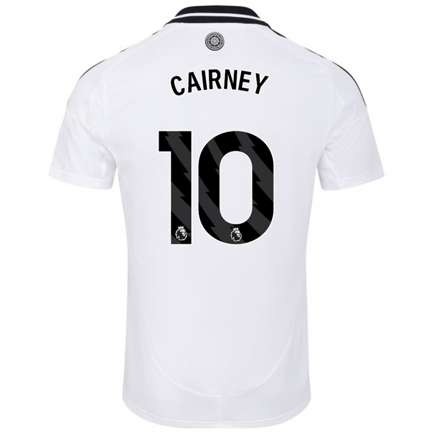 Niño Camiseta Tom Cairney #10 Blanco 1ª Equipación 2024/25 La Camisa