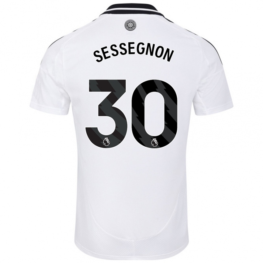 Niño Camiseta Ryan Sessegnon #30 Blanco 1ª Equipación 2024/25 La Camisa