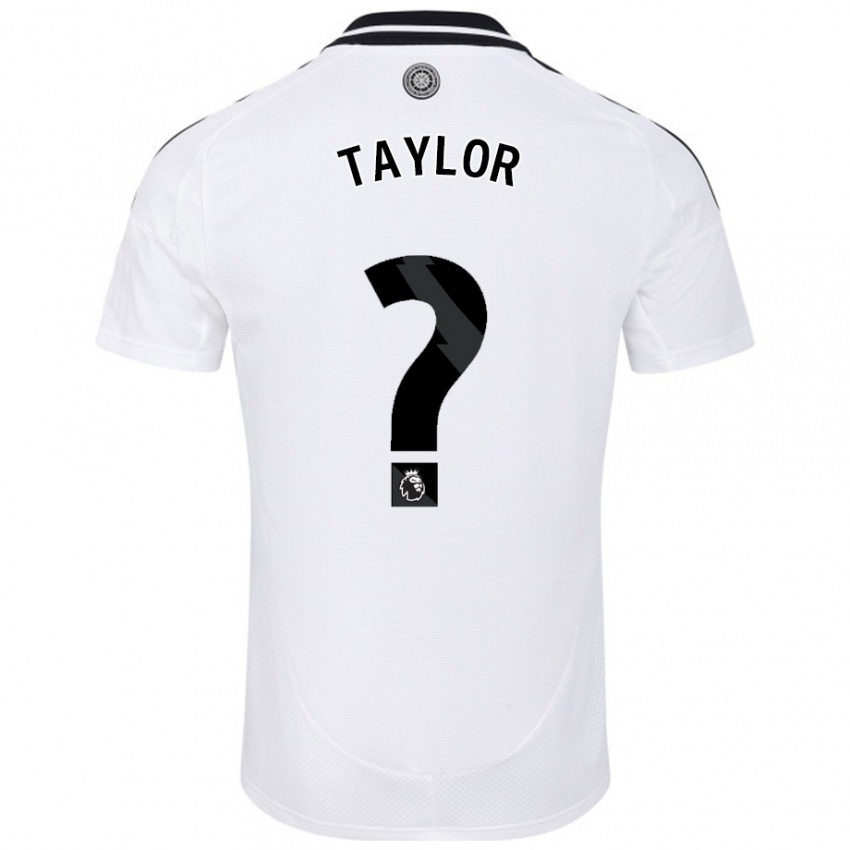 Niño Camiseta Archie Taylor #0 Blanco 1ª Equipación 2024/25 La Camisa