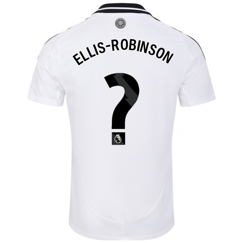 Niño Camiseta Eddie Ellis-Robinson #0 Blanco 1ª Equipación 2024/25 La Camisa