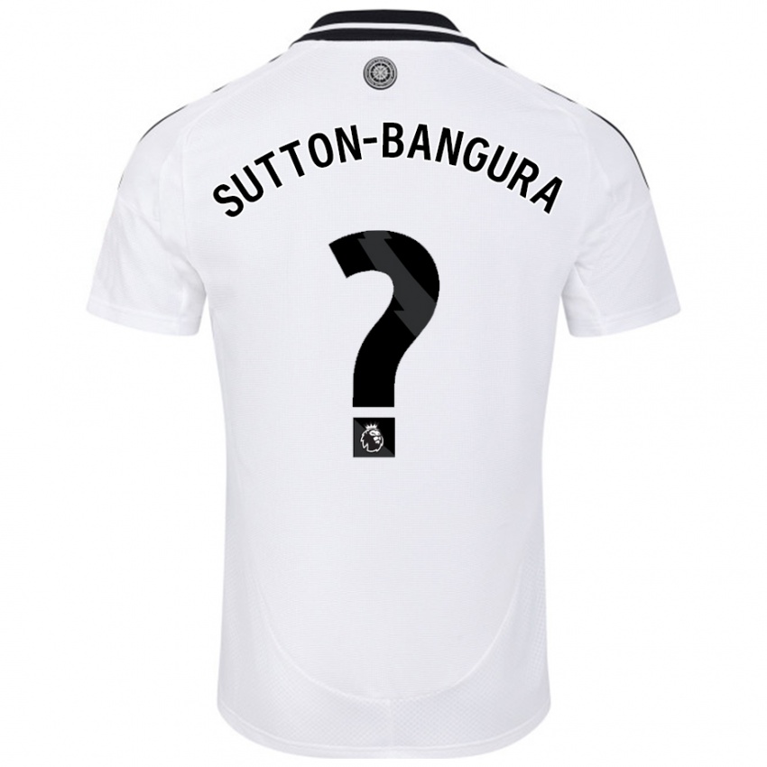 Niño Camiseta William Sutton-Bangura #0 Blanco 1ª Equipación 2024/25 La Camisa