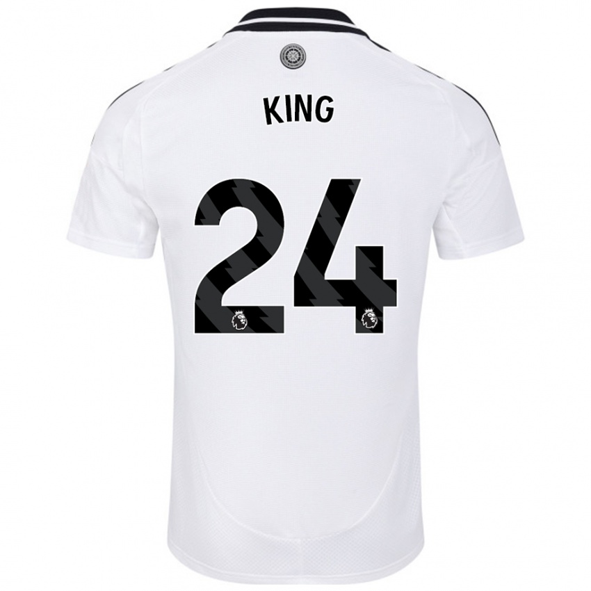 Niño Camiseta Joshua King #24 Blanco 1ª Equipación 2024/25 La Camisa