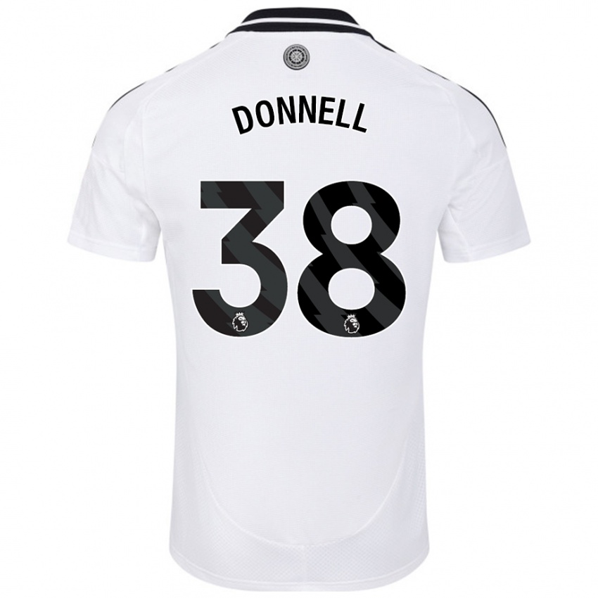 Niño Camiseta Chris Donnell #38 Blanco 1ª Equipación 2024/25 La Camisa