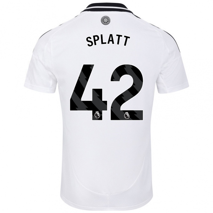 Niño Camiseta Delano Splatt #42 Blanco 1ª Equipación 2024/25 La Camisa