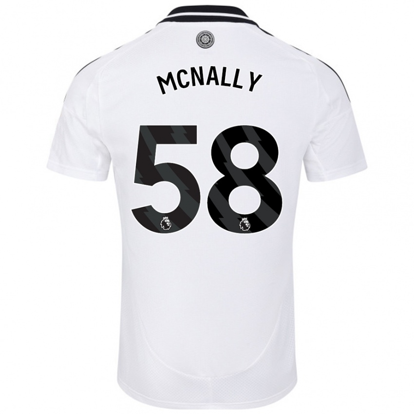 Niño Camiseta Alfie Mcnally #58 Blanco 1ª Equipación 2024/25 La Camisa