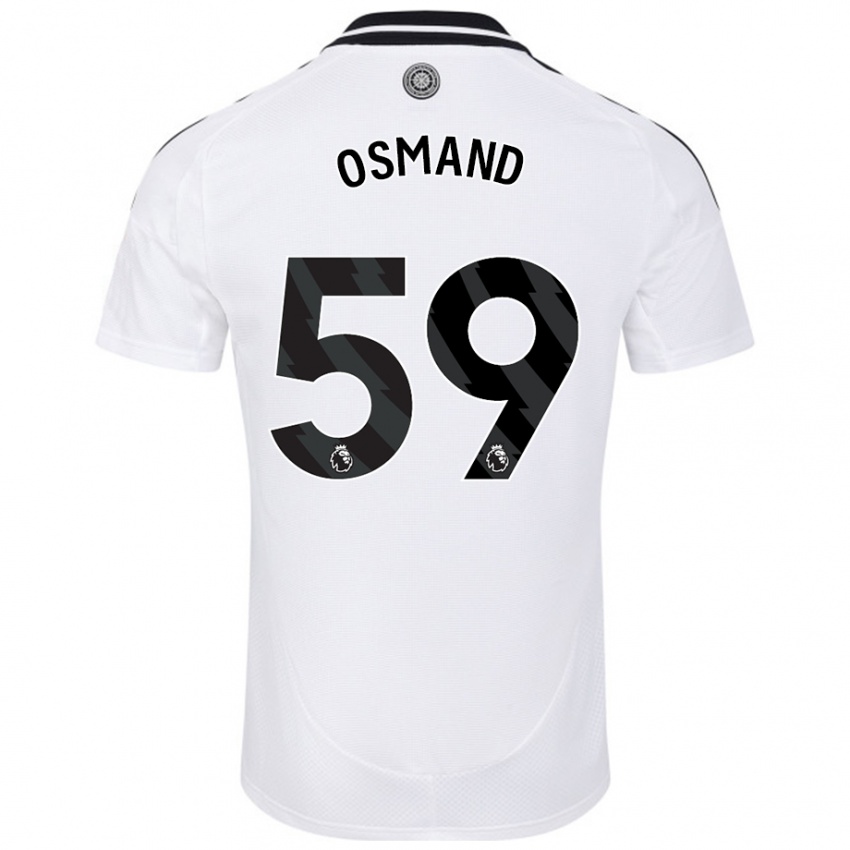 Niño Camiseta Callum Osmand #59 Blanco 1ª Equipación 2024/25 La Camisa