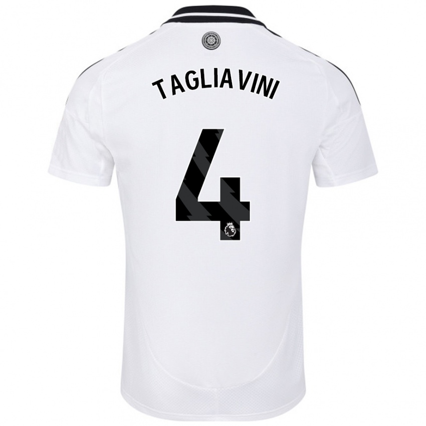 Niño Camiseta Ella Tagliavini #4 Blanco 1ª Equipación 2024/25 La Camisa