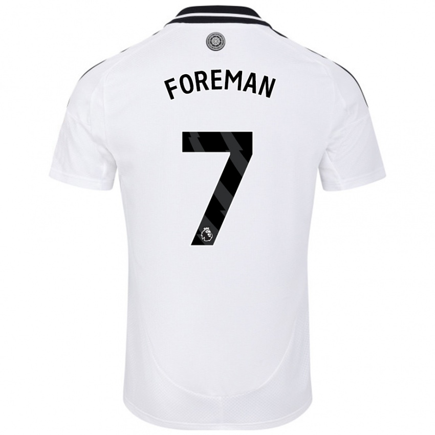 Niño Camiseta Tia Foreman #7 Blanco 1ª Equipación 2024/25 La Camisa