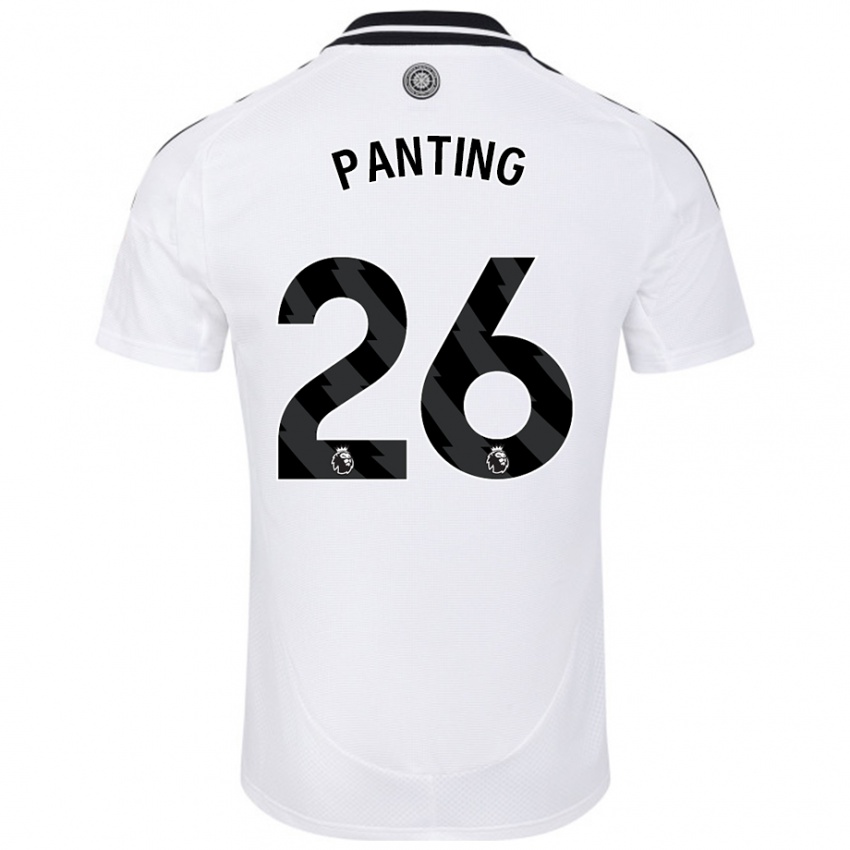 Niño Camiseta Rachel Panting #26 Blanco 1ª Equipación 2024/25 La Camisa