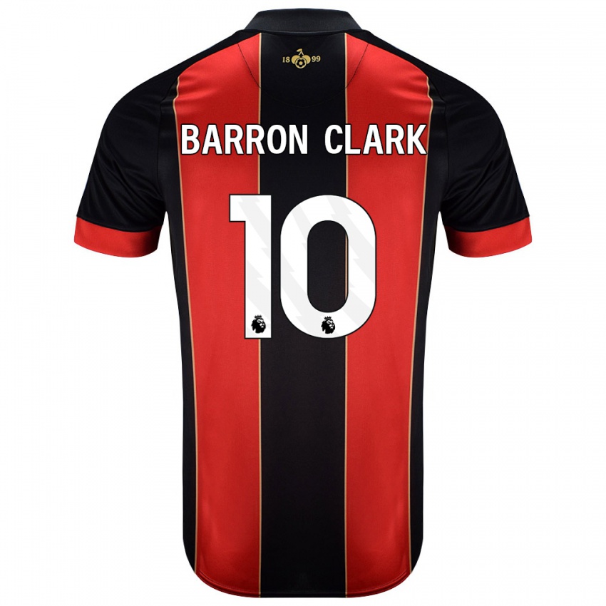 Niño Camiseta Molly Barron-Clark #10 Rojo Negro 1ª Equipación 2024/25 La Camisa