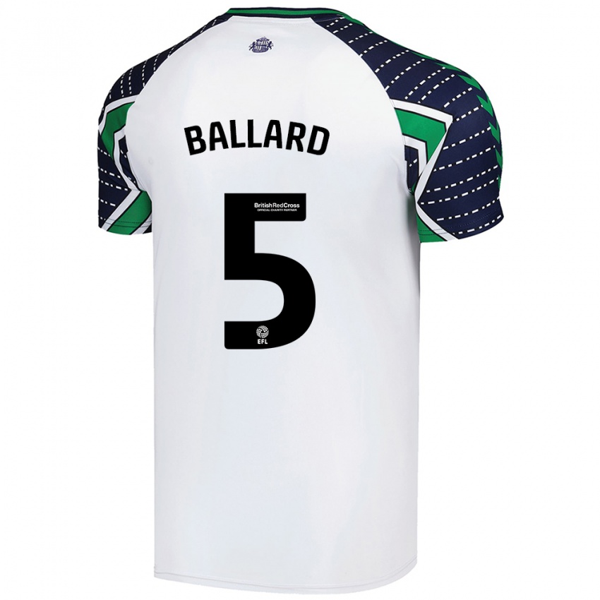 Niño Camiseta Daniel Ballard #5 Blanco 2ª Equipación 2024/25 La Camisa