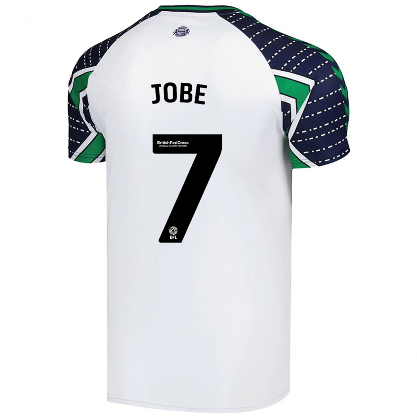 Niño Camiseta Jobe Bellingham #7 Blanco 2ª Equipación 2024/25 La Camisa