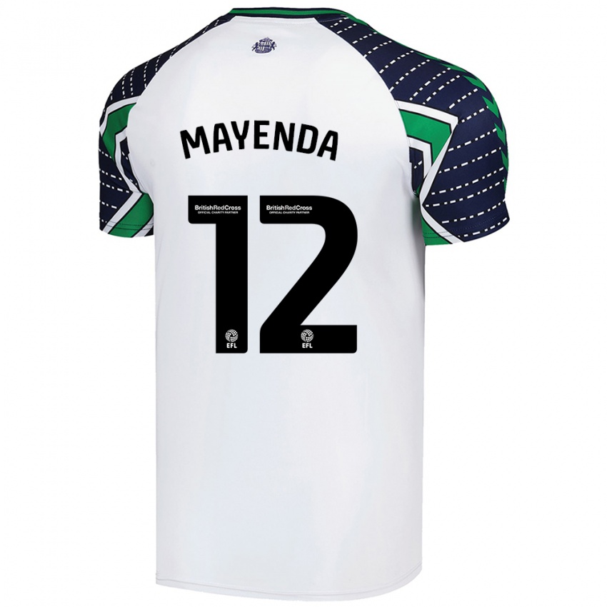 Niño Camiseta Eliezer Mayenda #12 Blanco 2ª Equipación 2024/25 La Camisa