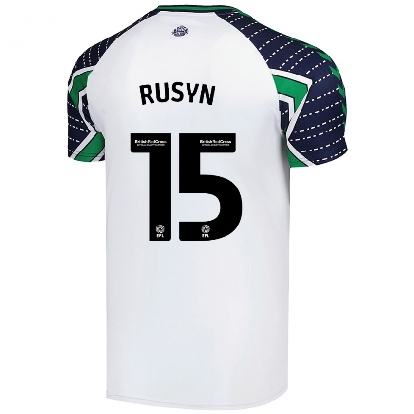 Niño Camiseta Nazariy Rusyn #15 Blanco 2ª Equipación 2024/25 La Camisa