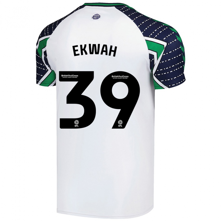 Niño Camiseta Pierre Ekwah #39 Blanco 2ª Equipación 2024/25 La Camisa